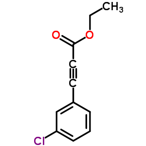 (3-Chloro-phenyl)-propynoic acid ethyl ester Structure,58686-68-3Structure