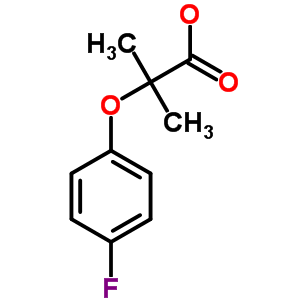 2-(4-Fluorophenoxy)-2-methylpropanoic acid Structure,587-11-1Structure