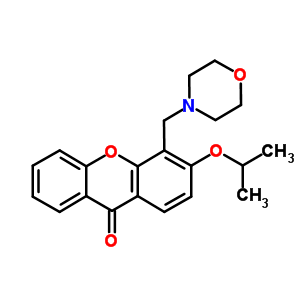 3-Isopropoxy-4-(morpholinomethyl)-9h-xanthen-9-one Structure,58741-70-1Structure