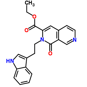 Ethyl 2-[2-(1h-indol-3-yl)ethyl]-1-oxo-2,7-naphthyridine-3-carboxylate Structure,58752-34-4Structure