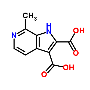 1H-pyrrolo[2,3-c]pyridine-2,3-dicarboxylicacid, 7-methyl- Structure,58795-15-6Structure