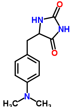 5-(4-Dimethylaminobenzyl)imidazolidine-2,4-dione Structure,58841-92-2Structure