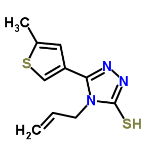 4-Allyl-5-(5-methylthien-3-yl)-4H-1,2,4-triazole-3-thiol Structure,588680-35-7Structure