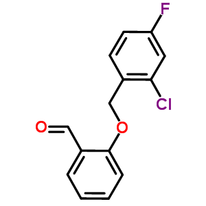 2-[(2-Chloro-4-fluorobenzyl)oxy]benzaldehyde Structure,588681-52-1Structure