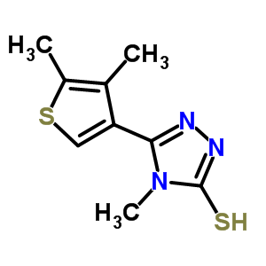 5-(4,5-Dimethylthien-3-yl)-4-methyl-4H-1,2,4-triazole-3-thiol Structure,588685-93-2Structure