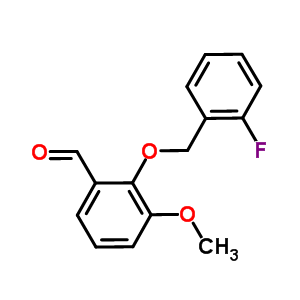 2-[(2-Fluorobenzyl)oxy]-3-methoxybenzaldehyde Structure,588687-34-7Structure