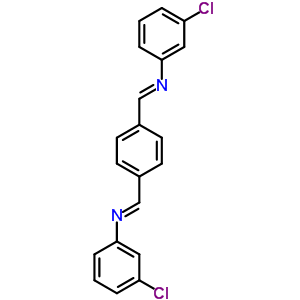 N-(3-chlorophenyl)-1-[4-[(3-chlorophenyl)iminomethyl]phenyl]methanimine Structure,58869-55-9Structure