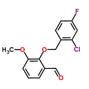 2-[(2-Chloro-4-fluorobenzyl)oxy]-3-methoxybenzaldehyde Structure,588692-21-1Structure