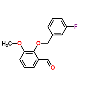 2-[(3-Fluorobenzyl)oxy]-3-methoxybenzaldehyde Structure,588696-81-5Structure