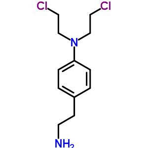 P-(bis(2-chloroethyl)amino)phenethylamine Structure,58880-18-5Structure