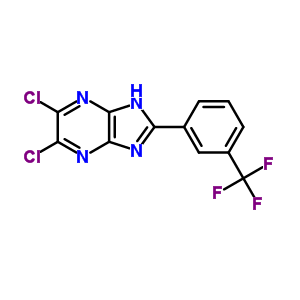 5,6-Dichloro-2-(3-(trifluoromethyl)phenyl)-1h-imidazo[4,5-b]pyrazine Structure,58885-11-3Structure