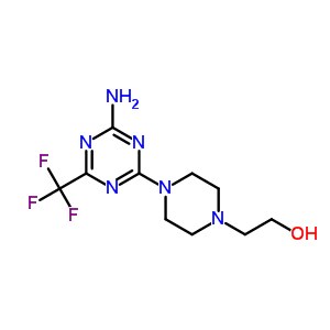 4-[4-Amino-6-(trifluoromethyl)-1,3,5-triazin-2-yl ]-1-piperazineethanol Structure,58892-43-6Structure