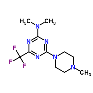 6-(Trifluoromethyl)-n,n-dimethyl-4-(4-methylpiperazin-1-yl)-1,3,5-triazin-2-amine Structure,58892-52-7Structure