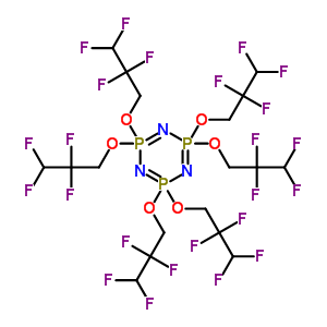 2,2,4,4,6,6-Hexakis(2,2,3,3-tetrafluoropropoxy)-1,3,5,2lambda<sup>5</sup>,4lambda<sup>5</sup>,6lambda<sup>5</sup>-triazatriphosphinine Structure,58943-98-9Structure