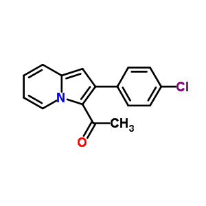 1-[2-(4-Chloro-phenyl)-indolizin-3-yl]-ethanone Structure,58963-35-2Structure