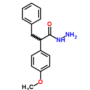 Alpha-(p-methoxyphenyl)hydrocinnamic acid hydrazide Structure,58973-43-6Structure