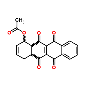 5,6,11,12-Naphthacenetetrone,1-(acetyloxy)-1,4,4a,12a-tetrahydro- Structure,58976-82-2Structure