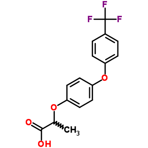 2-[4-[4-(Trifluoromethyl)phenoxy]phenoxy]propanoic acid Structure,59011-30-2Structure