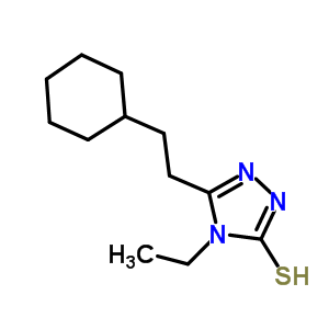 5-(2-Cyclohexylethyl)-4-ethyl-4H-1,2,4-triazole-3-thiol Structure,590353-07-4Structure