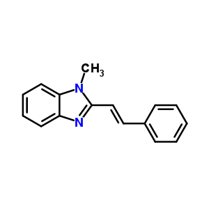 1-Methyl-2-styryl-1h-benzoimidazole Structure,59066-63-6Structure