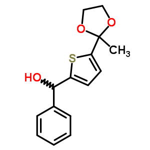 2-Thiophenemethanol,5-(2-methyl-1,3-dioxolan-2-yl)-a-phenyl- Structure,5912-41-4Structure