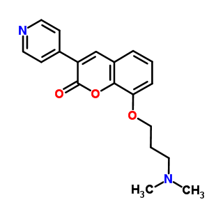 7-[3-(Dimethylamino)propoxy]-3-(4-pyridyl)coumarin Structure,5913-19-9Structure