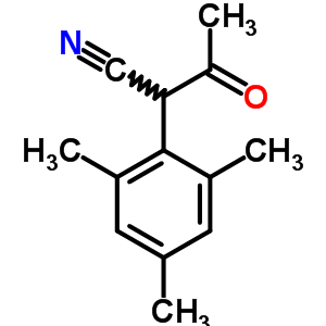 Benzeneacetonitrile, a-acetyl-2,4,6-trimethyl- Structure,59146-33-7Structure