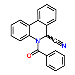 5-Benzoyl-6h-phenanthridine-6-carbonitrile Structure,59193-74-7Structure