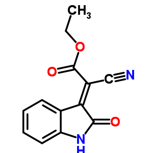 Acetic acid,2-cyano-2-(1,2-dihydro-2-oxo-3h-indol-3-ylidene)-, ethyl ester Structure,59225-18-2Structure