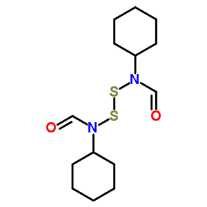 Formamide, n, n-dithiobis[n-cyclohexyl- Structure,59226-72-1Structure