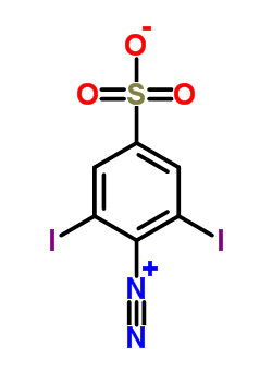 4-Diazonio-3,5-diiodobenzenesulfonate Structure,59259-95-9Structure