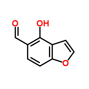 5-Benzofurancarboxaldehyde,4-hydroxy- Structure,59292-71-6Structure