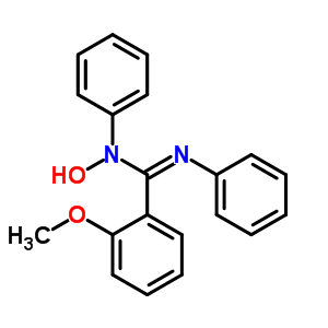 N-hydroxy-2-methoxy-n,n-diphenyl-benzenecarboximidamide Structure,59387-49-4Structure