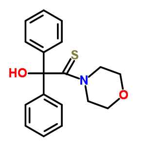 Ethanethione,2-hydroxy-1-(4-morpholinyl)-2,2-diphenyl- Structure,59408-58-1Structure