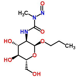 Propyl 2-deoxy-2-(3-methyl-3-nitrosoureido)-α-d-glucopyranoside Structure,59465-75-7Structure