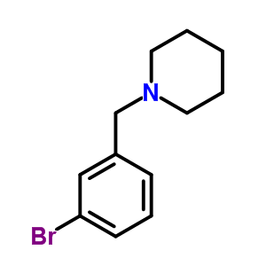 1-(3-Bromobenzyl)piperidine Structure,59507-40-3Structure