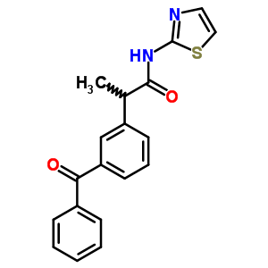 2-(3-Benzoylphenyl)-n-(2-thiazolyl)propionamide Structure,59512-34-4Structure