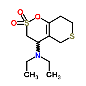 N,n-diethyl-9,9-dioxo-10-oxa-4,9$l^{6}-dithiabicyclo[4.4.0]dec-11-en-7-amine Structure,59579-88-3Structure