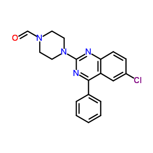 4-(6-Chloro-4-phenyl-quinazolin-2-yl)piperazine-1-carbaldehyde Structure,5960-46-3Structure