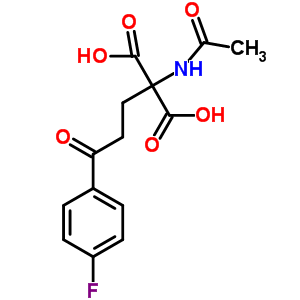 2-Acetamido-2-[3-(4-fluorophenyl)-3-oxo-propyl]propanedioic acid Structure,5977-93-5Structure