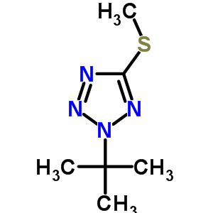 5-Methylsulfanyl-2-tert-butyl-tetrazole Structure,59772-98-4Structure