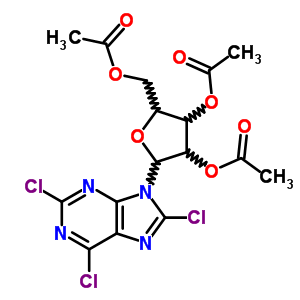 9H-purine,2,6,8-trichloro-9-(2,3,5-tri-o-acetyl-b-d-ribofuranosyl)- Structure,5987-77-9Structure