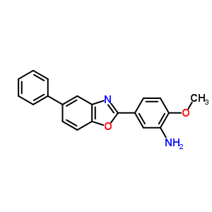 3-Amino-4-methoxy-phenyl-2-(p-phenyl)-benzoxazole Structure,599201-51-1Structure