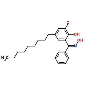 (Z)-(3-chloro-2-hydroxy-5-nonylphenyl)phenylmethanone oxime Structure,59986-55-9Structure