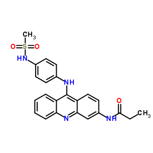 N-[4-[(3-propionylamino-9-acridinyl)amino]phenyl ]methanesulfonamide Structure,59988-06-6Structure