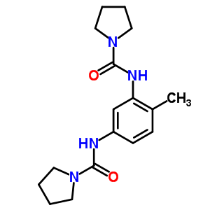 N,n’-(4-methyl-1,3-phenylene)bis(1-pyrrolidinecarboxamide) Structure,60006-11-3Structure