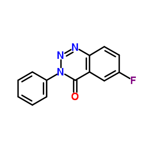 1,2,3-Benzotriazin-4(3h)-one,6-fluoro-3-phenyl- Structure,60041-88-5Structure