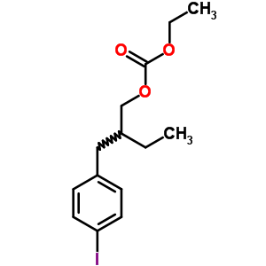 Carbonic acid ethyl 2-(p-iodobenzyl)butyl ester Structure,60075-85-6Structure