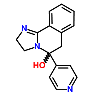 2,3,5,6-Tetrahydro-5-(4-pyridinyl)imidazo[2,1-a]isoquinolin-5-ol Structure,60099-37-8Structure