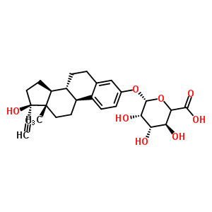 17-Ethynyl-17-hydroxyestra-1,3,5(10)-trien-3-yl hexopyranosiduronic acid Structure,60134-76-1Structure